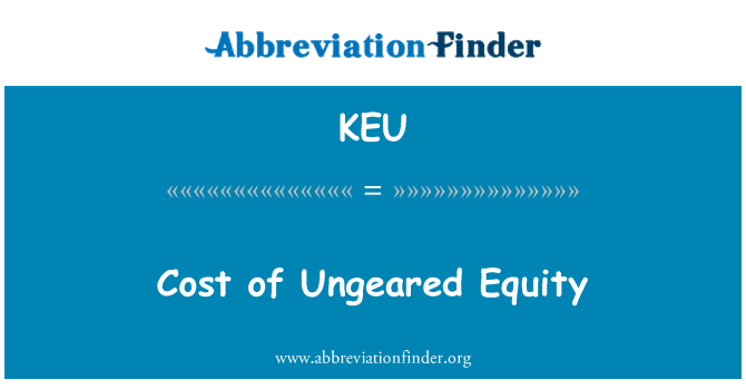 KEU: Kos Ungeared ekuiti