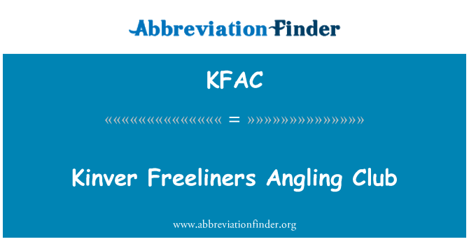 KFAC: Kinver Freeliners 釣りクラブ