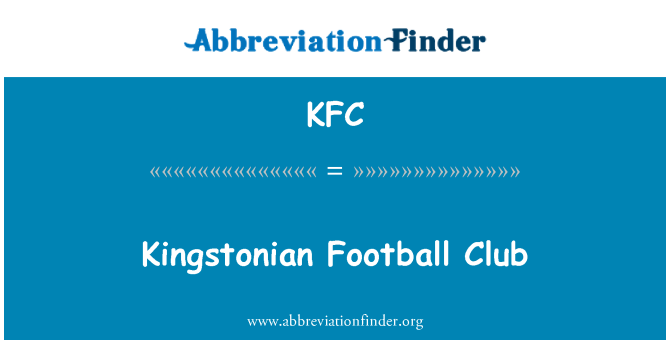 KFC: Kingstonian futbalový klub