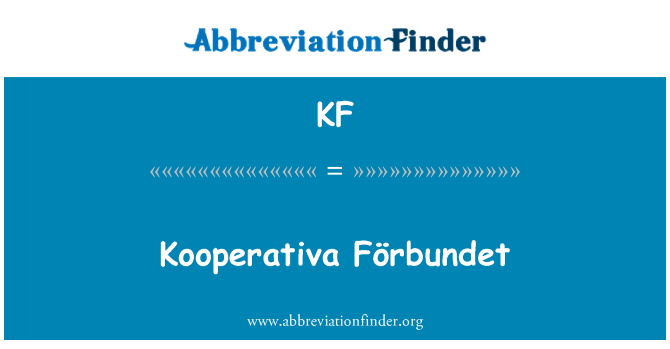 KF: Kooperativa Förbundet