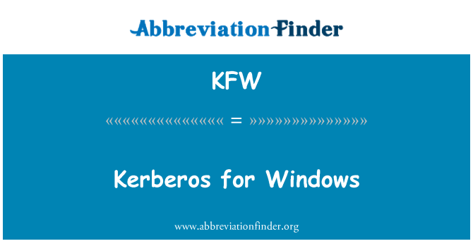 KFW: Kerberose Windows