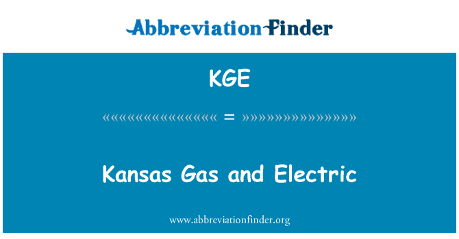 KGE: Kansas gaz Et elektrik