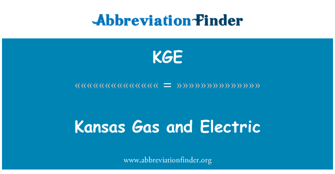 KGE: Elétrica e gás de Kansas