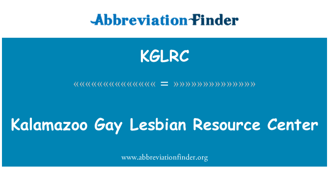 KGLRC: Kalamazoo meleg leszbikus Resource Center