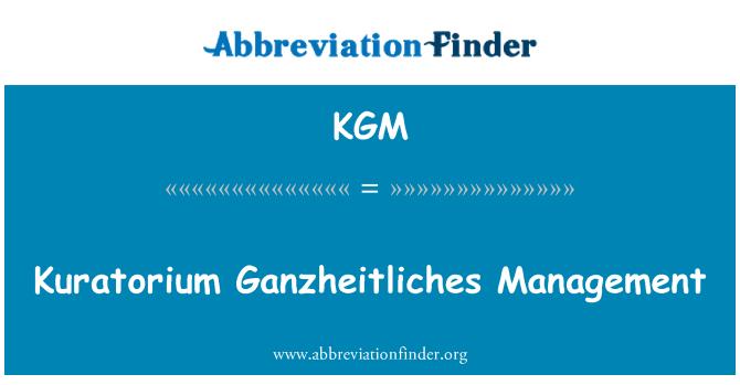KGM: Kuratorium Marktforschungsmesse Management