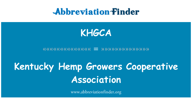 KHGCA: เคนตั๊กกี้ป่านเกษตรกรสหกรณ์สมาคม