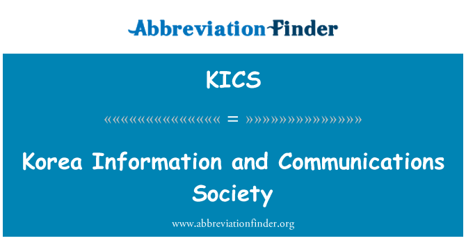 KICS: Koreja informacije i komunikacije društva