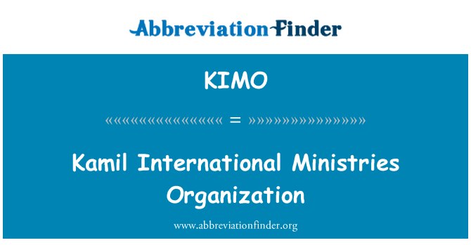 KIMO: Kamil International ministrstev organizacije