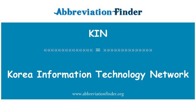 KIN: Xarxa de tecnologia d'informació de Corea