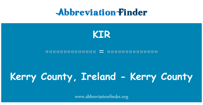 KIR: Kerry County, Irland - Kerry County