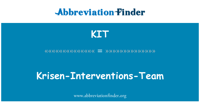 KIT: Krisen-interventi-tim