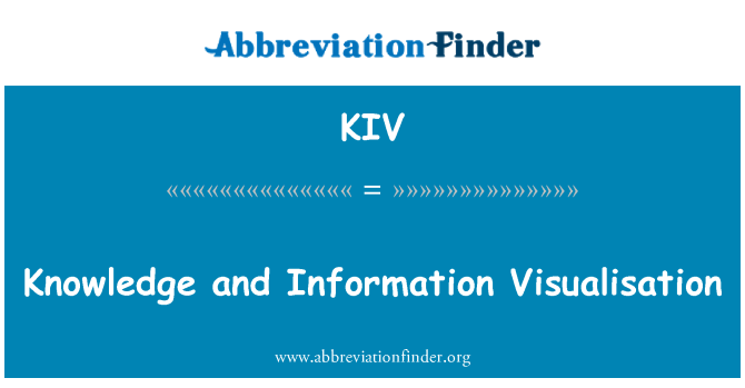 KIV: Konesans ak enfòmasyon Visualisation