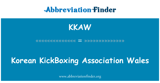 KKAW: Koreai kick-box Egyesület Wales