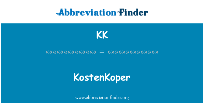 KK: KostenKoper