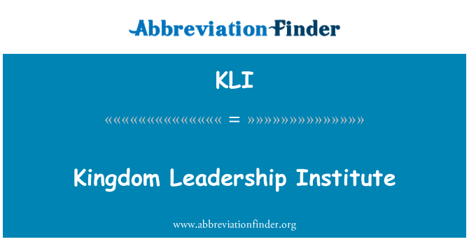 KLI: Királyság Leadership Intézet