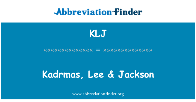 KLJ: Kadrmas, Lee & Jackson