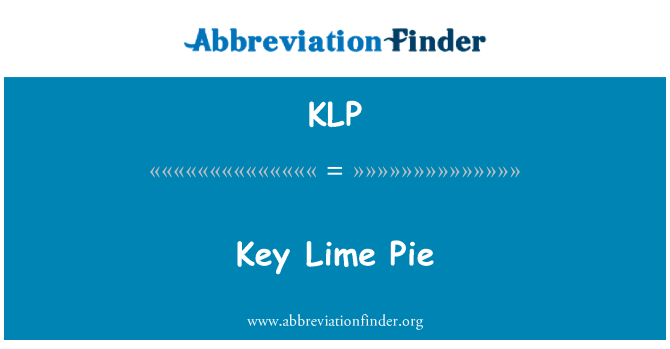 KLP: Torta chiave della calce