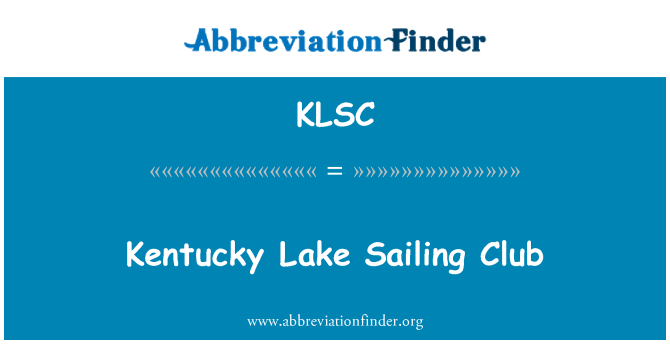 KLSC: Kentucky søen Sejlklub