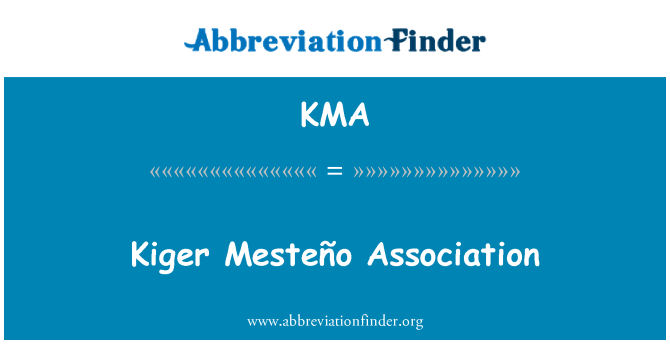 KMA: สมาคม Kiger Mesteño