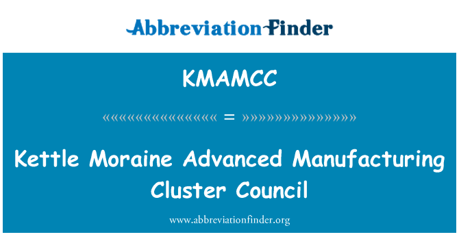 KMAMCC: Konvice morény, pokročilé výrobní clusteru Rady