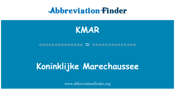 KMAR: Koninklijke 宪兵
