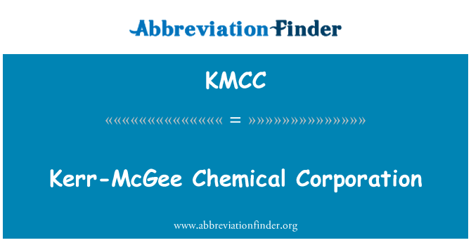 KMCC: Kerr-McGee chemické korporace