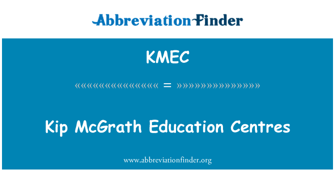 KMEC: Centros de educación Kip McGrath