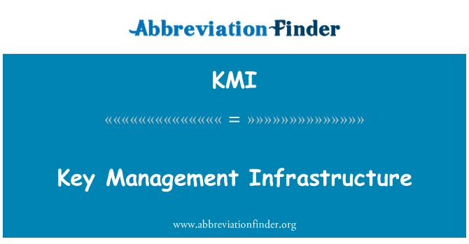 KMI: Nyckelhantering infrastruktur