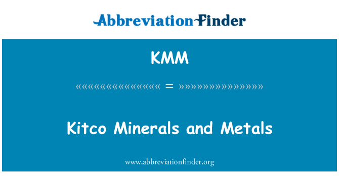 KMM: Kitco 礦物和金屬