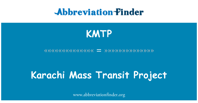 KMTP: Karaçi toplu taşıma projesi