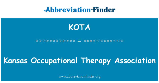 KOTA: Kansas Occupational Therapy Association