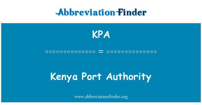 KPA: Awtorità tal-Port tal-Kenja