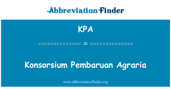 KPA: Konsorsium Pembaruan Agraria