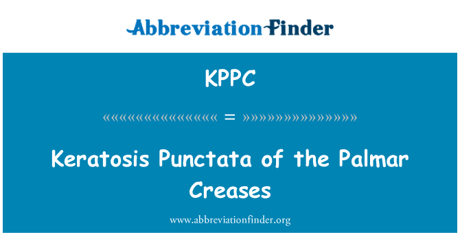 KPPC: Keratóza Punctata Palmar puky