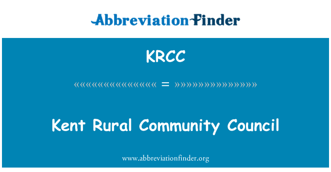 KRCC: Consell de la comunitat Rural Kent