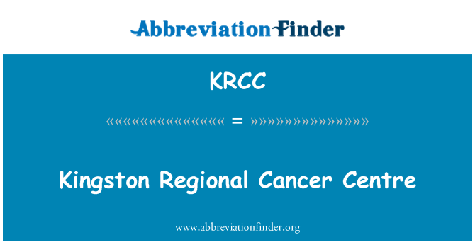 KRCC: Kingston regionalne Cancer Center