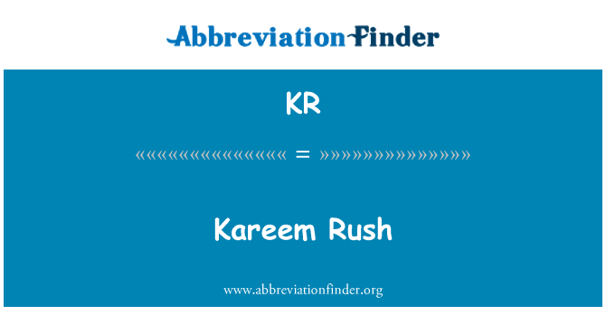 KR: کریم راش