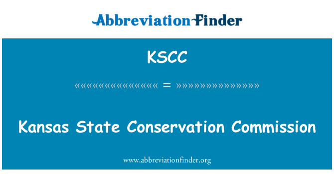 KSCC: Kansas State bevarande kommissionen