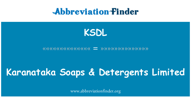 KSDL: Sabun Karanataka & deterjen Limited