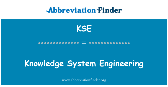 KSE: Inženjerstvo sustava znanja