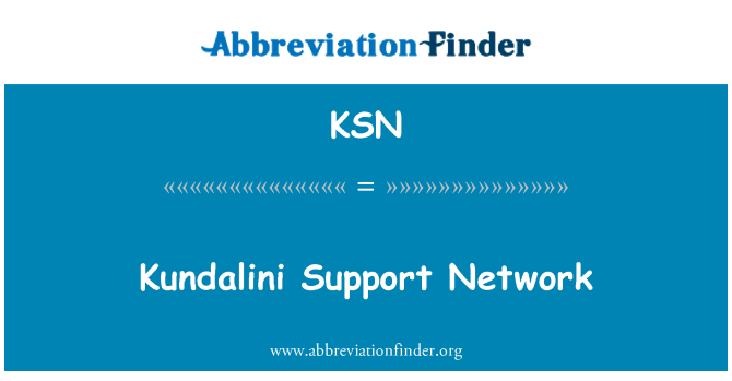 KSN: Kundalini podpora sietí
