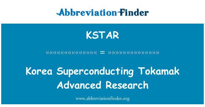 KSTAR: Corea superconductor Tokamak investigació avançada