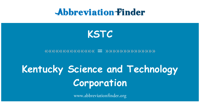 KSTC: Kentucky Science and Technology Corporation