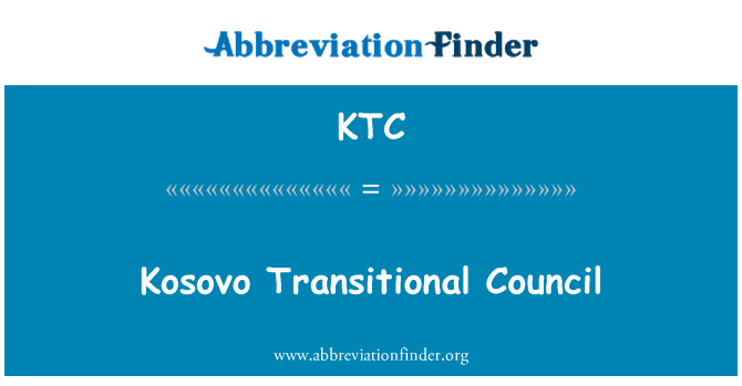 KTC: Consiglio di transizione di Kosovo