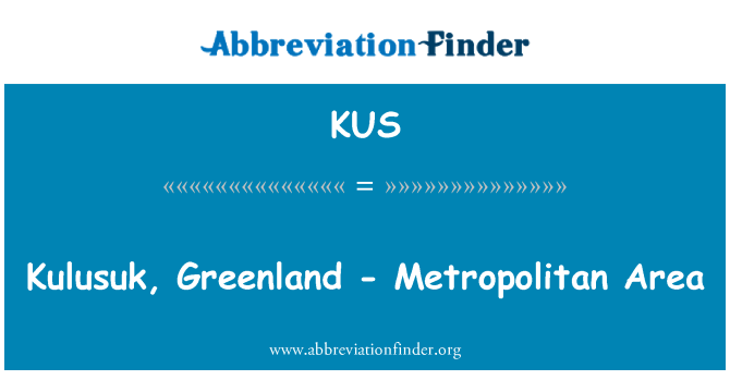 KUS: Kulusuk, Groenlàndia - àrea metropolitana