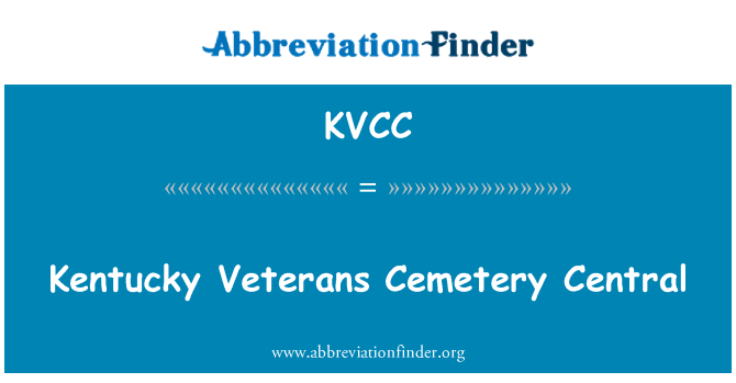 KVCC: Kentucky Veteranen Friedhof Central