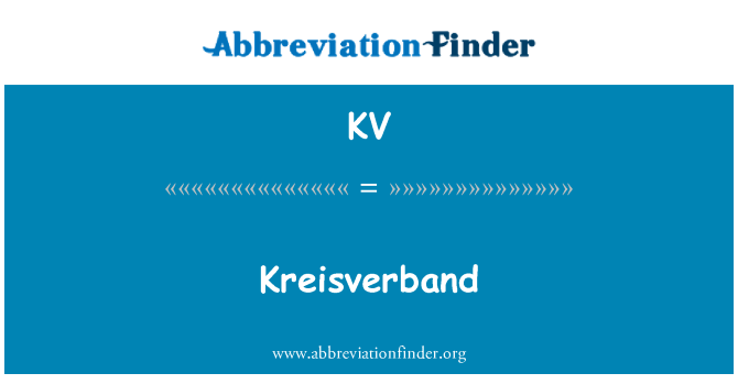 KV: Kreisverband