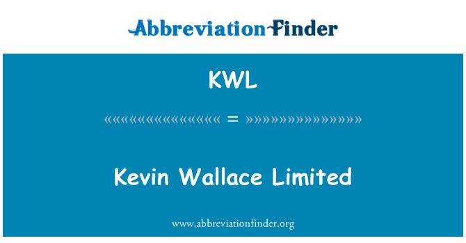 KWL: Kevin Wallace Limited