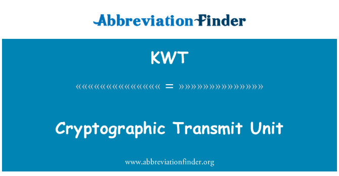 KWT: 加密传输单元