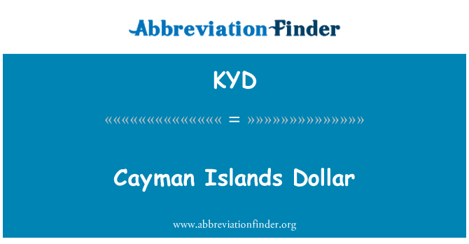 KYD: Dolar Cayman Islands